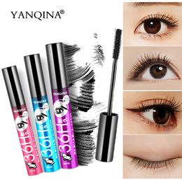 YANQINA 36H Black Mascara Waterdichte 3D Zijde Vezel Wimper Mascara Dikke verlenging Mascara Eyes Lash Extension Beauty Tools