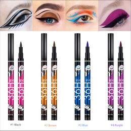 Yanqina 36H Hyper Easy Black Eyeliner Potlood Langdurige waterdichte vloeistof No-Skip Eyeliner Pen Natuurlijke oogvoering Make-up