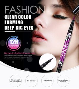 Yanqina 36H Pencilizador de ojos impermeable Cosmética de belleza Cosmética de belleza Precisión 4 colores delineador de ojos líquidos