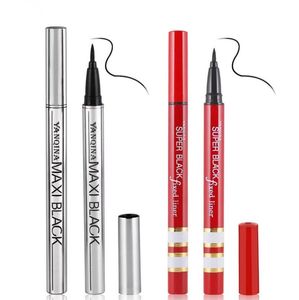 Yanqina zwarte langdurige vloeibare eyeliner potlood waterdichte vlek-proof cosmetische schoonheid make-up borstel eyeliner gel pen