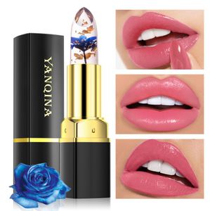 YANQINA fleur couleur changeante rouge à lèvres hydratant nutritif cristal imperméable translucide couleurs brillant à lèvres cosmétiques durables