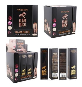 YANQINA Métallique Liquide Fard À Paupières Crème 10g Étanche Longue Durée Diamant Or Argent Rose Rouge Glitter Fard À Paupières DHL livraison gratuite