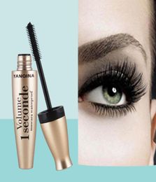 Yanqina Nouveau mascara 4D Fibre Mascara long Brousse de silicone à cils incurvante mascara mascara étanche à longlasser le maquillage oculaire Cosmetic4990213