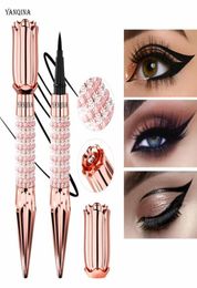 Yanqina Queen039S Scepter Gold Rose Liquid Eyeliner Pen Jet Black Liner Waterdichte zweetdichte antiblooming 24H longlastin3800123