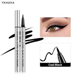 Yanqina Yan Qi Na Ku Black Eyeliner Liquid Liquid Dry Drive Water Make Up Mantenga el delineador Colorido para principiantes para principiantes