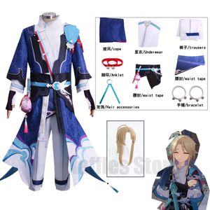 Yanqing Cosplay jeu Honkai Star Rail Costumes épéiste Kendo uniforme cape perruque Halloween carnaval Paert Costume
