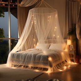 YanYangTian Auvent enfant Moustiquaire fenêtre pour lit double porte en tissu Tente pliante rideau de lit extensible Tente anti-moustique 240220