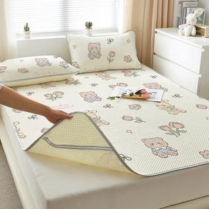 Yanyangtian Summer Cotton Mat de refroidissement Chambre de lit mignon Mattreux de lit d'impression mignon 240522