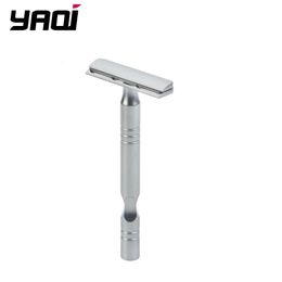 YAQI – rasoir de sécurité pour hommes, couleur Chrome mat, lame AC Excalibur à simple tranchant, 240325