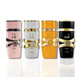 Lattafa parfum yara 100 ml 3.3fl.oz hoge kwaliteit goede geur langdurige tijd geur voor vrouwen dubai arabisch parfum