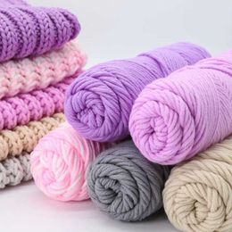 Fil 100g/pelote 8 couches de coton de lait utilisé pour tricoter des pulls en laine épaisse fil doux et chaud pour bébé fil tricoté à la main P230601