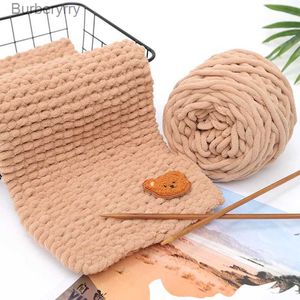 Fil 100g/boule Chenille gros fil pour tricot à la main fil de Crochet doux lait coton Polyester mélangé bricolage Crochet écharpe fil chapeau L23101