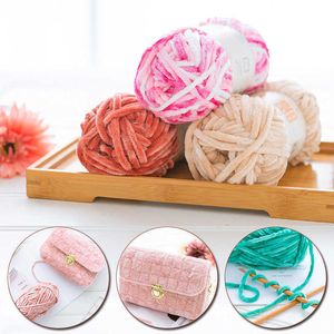 Fil 100g/boule doux chenille polyester crochet hiver chaud cachemire fil bébé lait coton tricoté à la main chapeau fil P230601