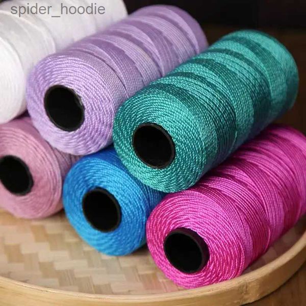 Fil 110g / pc Summer Light Ice Cotton Silk Thread Crochet Yarn pour bricolage Crochet Bag Chaussures Chaussures L231130