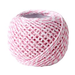 Garen 18 M / Roll DIY Crafts Multifunctionele voor kunstwerken Praktische katoen Kleurrijke Twine String Naaien Benodigdheden Kerstboom Home