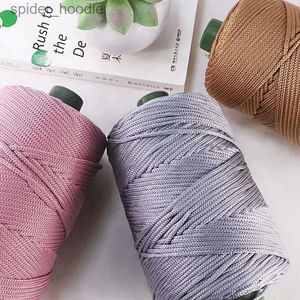 Yarn 230g Hollow Yarn Light Viscose Ice Rope Summer Yarn Hat Hand Woven Thread Diy Hook Cushion Hollow Bright Silk L231130