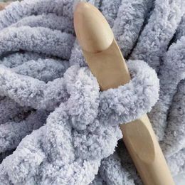 Hilo de 250g/bola de lana de poliéster de espesor suave, tejido a mano DIY para alfombra, hilo de trabajo, hilo de ganchillo P230601