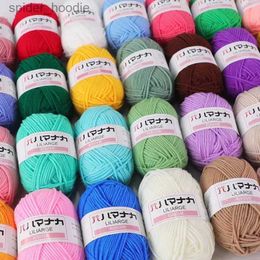Fil 4ply fils de coton au lait pour tricoter pull chapeau poupées fil de bébé doux pour tricoter à la main laine crochet fil éco-teint couture L231130