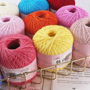 Fil 50g/Pcs 0.8mm fil au crochet en coton dentelle douce de haute qualité utilisé pour le tricot manuel de laine tricotée P230601