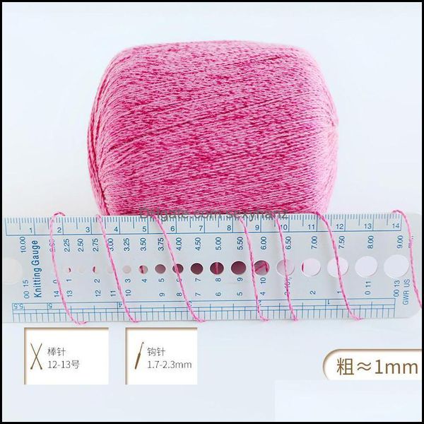 Fil Vêtements Tissu Vêtements 50G / Boule Coton Lin Crochet Fils Minces Pour Tricoter À La Main Bébé Manteau Pull Stéréo Drop Delivery 2021 Fglmo