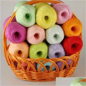 Yarn hilos coton en soie sloghet fil skeins femmes robes d'été file en dentelle pour tricot lurex luxruy vêtements à main tricot drop délivre otliz