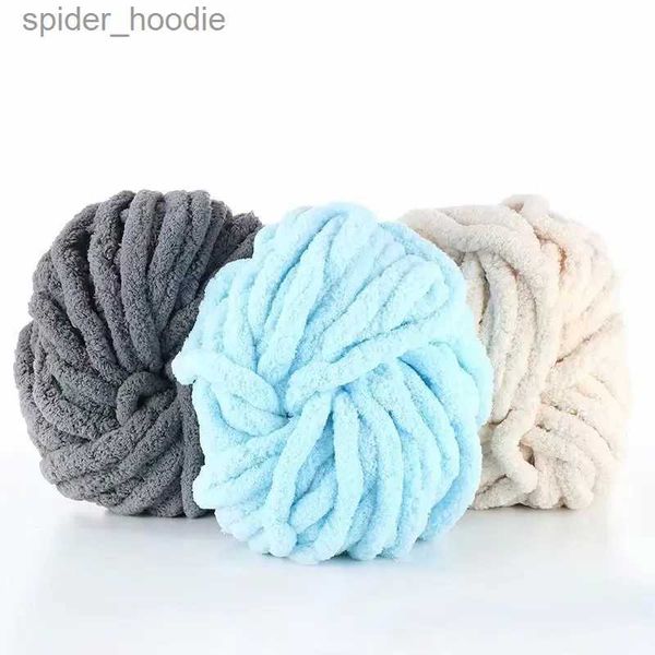 Fil grand doux main Chenille tricoté couverture fil épais tricot canapé jeter hiver livraison directe bricolage Crochet fil décoration de sol L231130