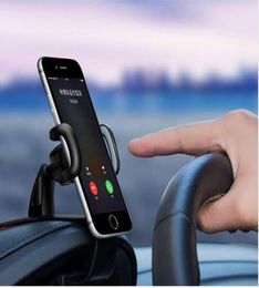 Yasoko Car Telefoonhouder Universal Car Dashboard Mobiele telefoon GPS Mount Holder Stand HUD Design Telefoon Cradle Clip CarStyling1087058