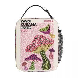 Yayoi Kusama Accessoires de champignons Sacs à lunch isolés pour femmes Récipient alimentaire réutilisable toutes saisons Refroidisseur thermique Bento Box 231226
