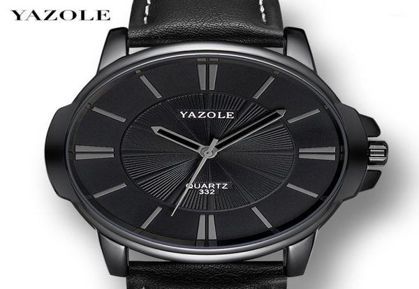 Watch de Yazole Fashion Luxury Luxury Leather Water Water Watches For Men Relogs Hombre Mens Giradores Capacales Relojs18719911