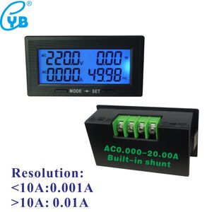 YB5142DM AC 0-500V Digitale voltmeter Ammeter 0-20A 100A 200A 500A 1000A Spanningsstroom Wattmeter Energefrequentiemeter