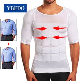 YBFDO Hombres Slimming Shaper Posteo Vest abdomen de abdomen de la abdomen Corrector Modelado del cuerpo de la abdomen de grasa 240129
