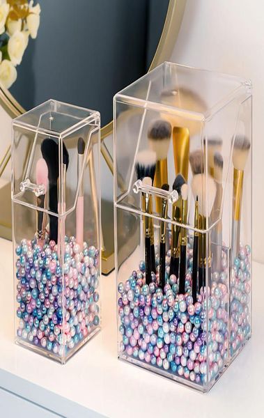 YBLNTEK pinceaux de maquillage organisateur boîte de rangement acrylique cosmétique maquillage organisateur clair maquillage pinceau titulaire porte-stylo 2010072785241