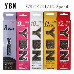 Ybn Fietsketting Veranderen Deore 8V 9V 10V 11V 12V Huidige Mtb Kettingen Guide Bike 8 9 10 11 12 Speed Power Quick Link Voor Shimano 0210