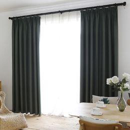 Lino de Faux ycentre 70% -85% sombreado a aislamiento de estilo moderno aislante cortina apagada para la sala de estar para la sala de estar