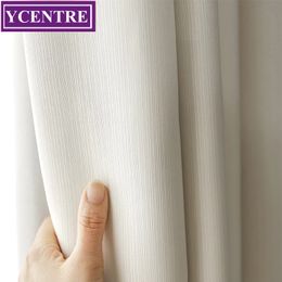 Ycentre moderne stijl vaste kleur raambehandeling gordijnen thermisch geïsoleerde gordijnen black -out gordijn draperen voor woonkamer