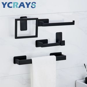 Ycrays noir sans forage de salon de salle de bain