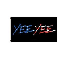 Yee yee drapeau américain double drapeau cousé 3x5 ft bannière 90x150cm cadeau 100d imprimé vente5495002