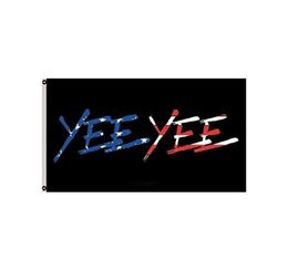 Yee yee drapeau américain double drapeau cousé 3x5 ft bannière 90x150cm cadeau 100d imprimé vend9732164