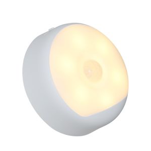 Yeelight DC5V 6LED PIR Sensor de movimiento Lámpara nocturna Alimentado por USB Operado Inducción del cuerpo humano Control de luz sensible 3 modos de trabajo Incorporado 7