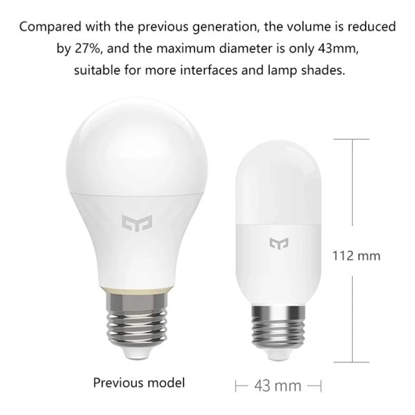 Yeelight Smart LED Bulbe M2 Bluetooth Mesh E27 E14 Dimmable Bulb Color Temperature Control Contrôle de MI Home Homekit