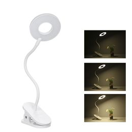 Yeelight USB oplaadbare clip-on tafellamp draadloze draagbare aanraakbediening 3 Helderheidsniveau Oogbescherming Dimbaar 360 ° draaibaar