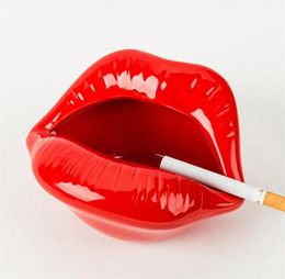 Cenicero de labios bonitos Yefine, diseño creativo de cerámica, macetero con boca Sexy, macetas, decoración de escritorio 2109021677953