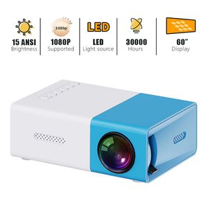 Mini projecteur YG300 projecteur portable 600 Lumens pour Smartphone avec HDMI, USB et carte TF projecteur de cinéma maison pour cadeau pour enfants