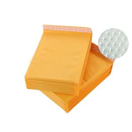 Gele bubble mailers tassen 18x23cm gouden kraftpapier envelop waterdichte nieuwe express tas verpakking tassen te koop