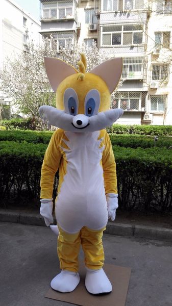 Costume de mascotte de chat jaune, costume fantaisie personnalisé, kit d'anime, thème de mascotte, robe fantaisie de carnaval, 41138