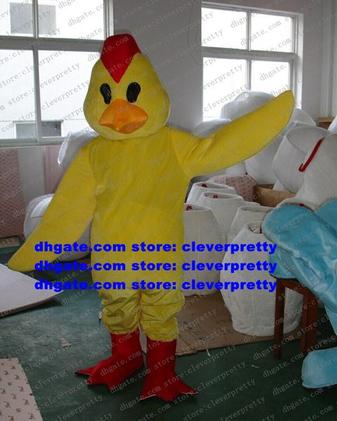Costume de mascotte de poulet jaune, poulet, poulet, poulet, mascotte, tenue de personnage de dessin animé pour adulte, planification de la mode, Festival artistique, zx2989
