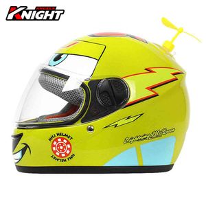 Jaune enfants rcycle Capacete hiver enfants visage intégral équitation croix Cascos Para casques de moto