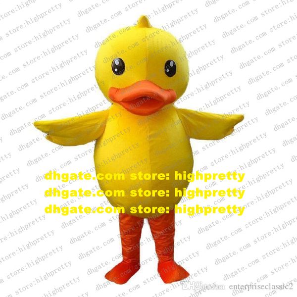 Costume de mascotte de canard jaune Costume de personnage de dessin animé adulte Costume anniversaire des activités de la société d'activité zz7905