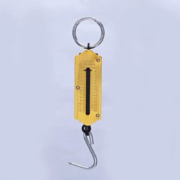 Échelle de pêche jaune avec crochet Portable Mécanical Scale Scale de poids Scale de poids