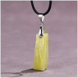 Collier serpentin irrégulier en jade émaillé jaune, chaîne pendentif, bijoux, colliers, pendentifs, mode, haute qualité, bijoux de créateur, bijoux coûteux